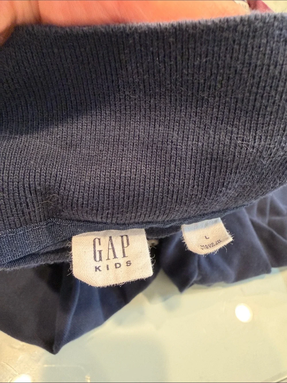 GAP Girls Uniform Long Sleeve Polo Shirt - Navy Blue
